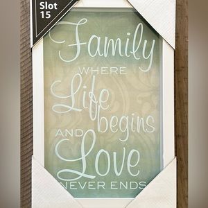 Brand New framed wall decor